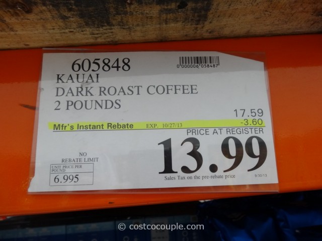 Kauai Dark Roast Coffee Costco