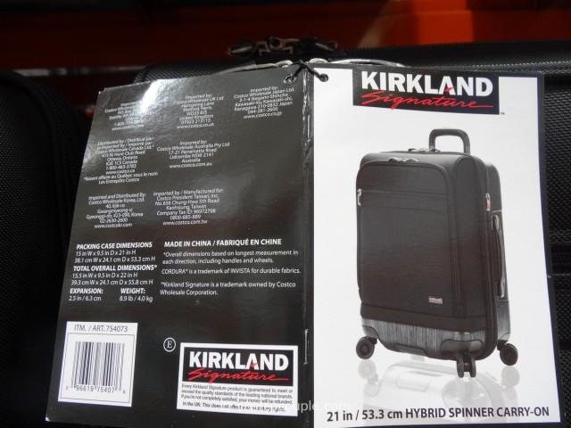 Kirkland Signature Hybrid Carry On Spinner Costco 5