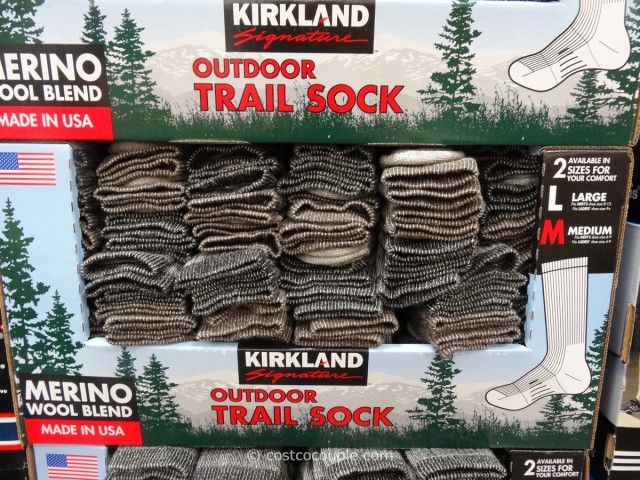 Kirkland Signature Mens Merino Wool Blend Trail Socks Costco 1