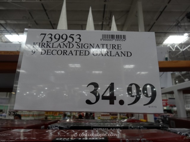 Kirkland Signature Prelit Holiday Garland Costco 1