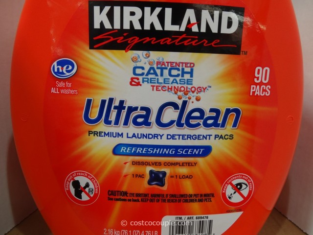 Kirkland Signature Ultra Clean Detergent Pacs Costco 2