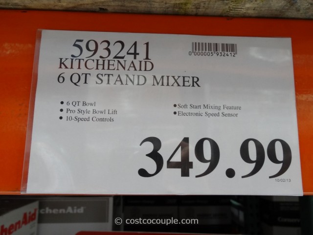 Kitchen Aid 6Qt Stand Mixer Costco