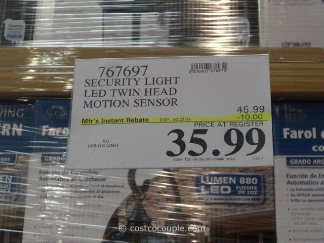 LED Motion Activated Security Light Costco