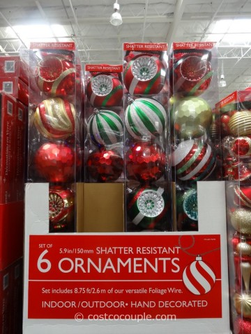 Large Shatter Resistant Ornaments Costco 1