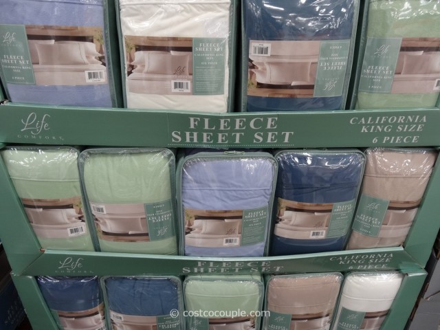 Life Comfort Fleece Sheet Set Costco 2