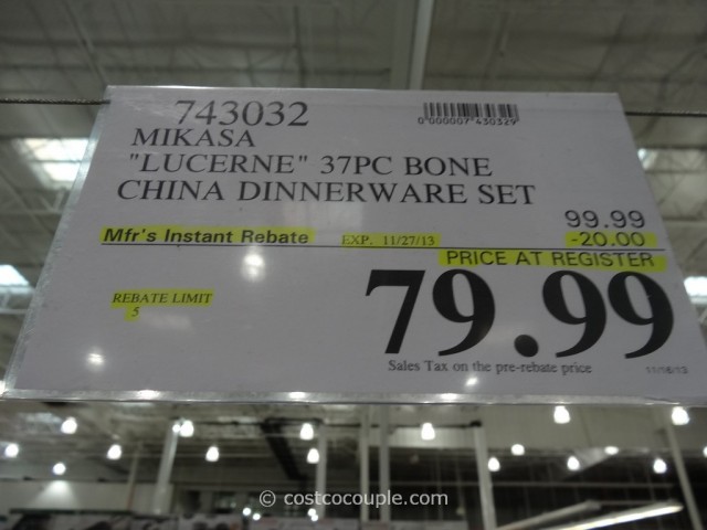 Mikasa Lucerne Bone China Dinnerware Set Costco