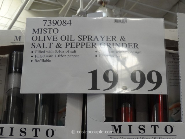 Misto Olive Oil Sprayer and Salt Pepper Grinder Costco 5