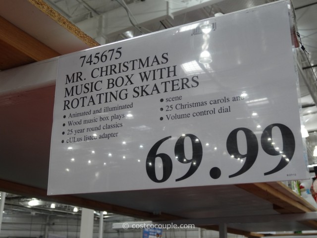 Mr Christmas Music Box with Rotating Skaters Costco 4