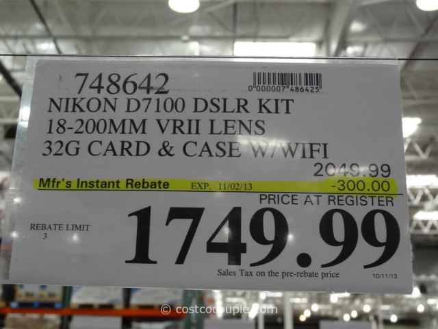 Nikon D7100 DSLR Kit Costco