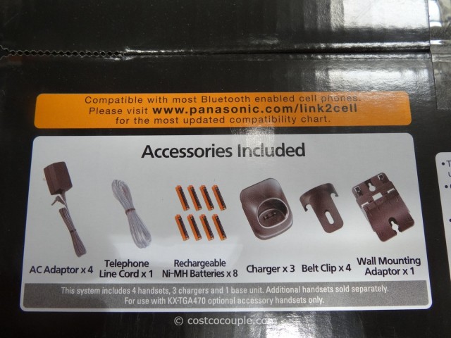 Panasonic Dect 6.0 Cordless Phone Set Costco 3