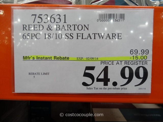 Reed and Barton Flatware Set Costco