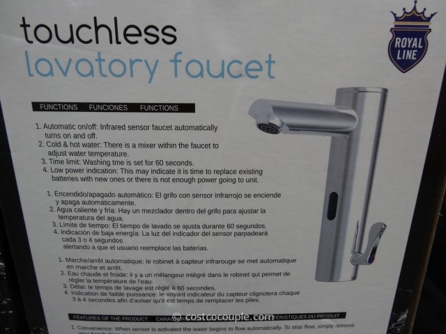 Royal Line Touchless Lavatory Faucet Costco 2