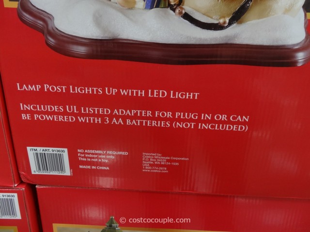 Santa With LED Lamp Post Costco 3