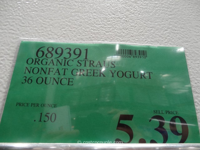 Straus Organic Nonfat Greek Yogurt Costco 2