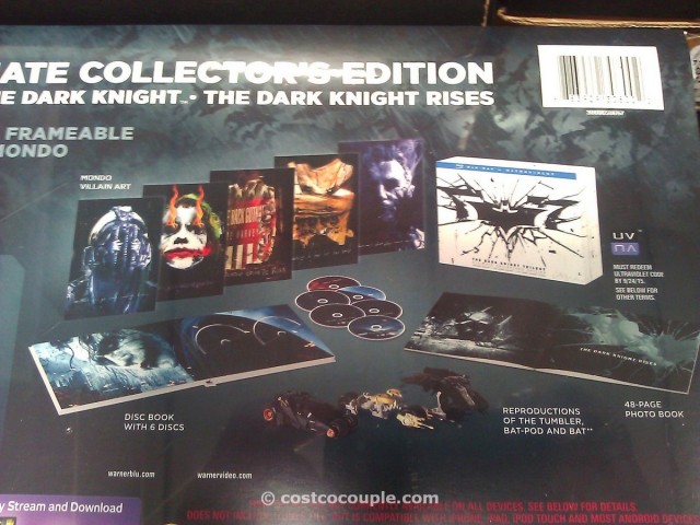 The Dark Knight BluRay Trilogy Collectors Edition Costco 7