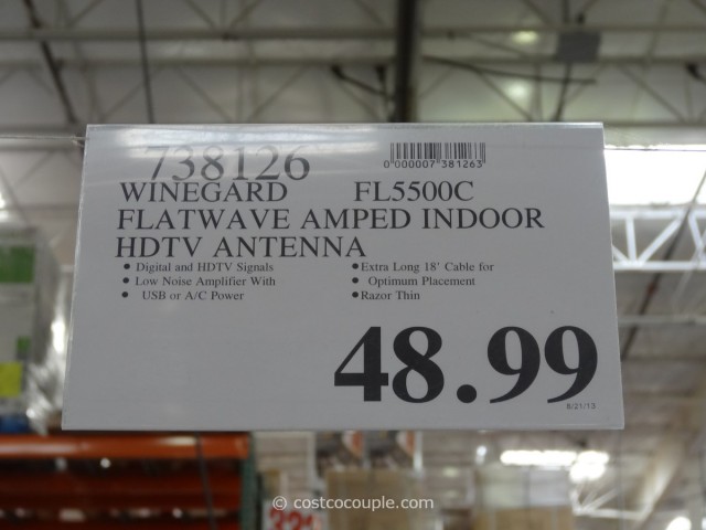 Winegard Flatwave Amped Indoor HDTV Antenna Costco 5