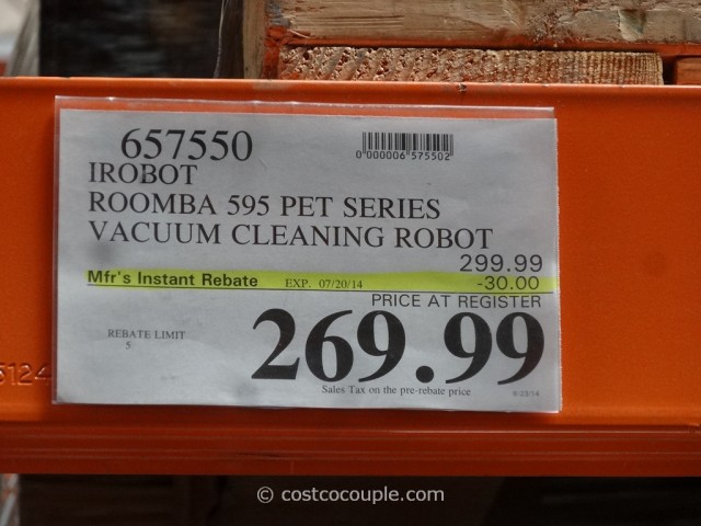 iRobot Roomba 595 Pet Series Costco