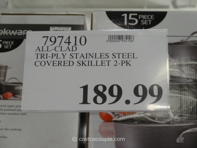 All Clad Stainless Steel Skillet Set Costco 3