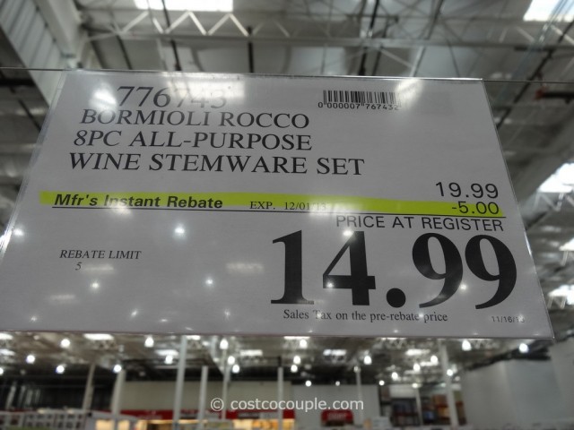 Bormioli Rocco All Purpose Wine Stemware Set Costco
