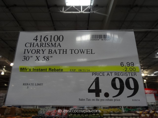 Charisma Ivory Bath Towel Costco