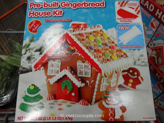 Create A Treat Pre-Built Gingerbread House Kit Costco 4