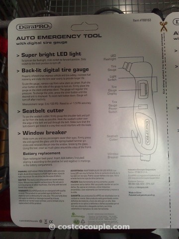Dura Pro Auto Emergency Tool Dual Pack Costco 2