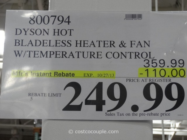 Dyson Hot and Cold Bladeless Heater Fan Costco 5