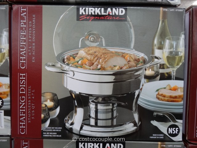 Kirkland Signature 5Qt Stainless Steel Round Chafing Dish Costco 3
