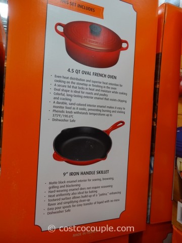 Le Creuset Oval French Oven and Skillet Set Costco 2