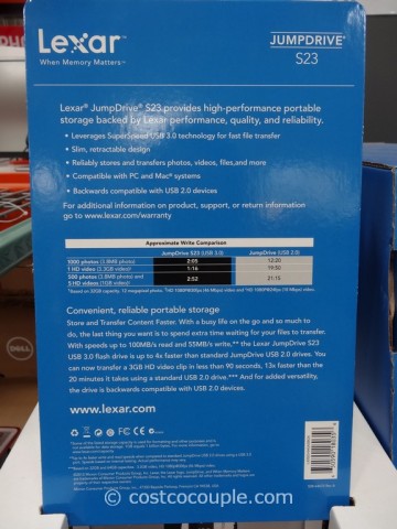 Lexar 64GB USB 3.0 Flash Drive Costco4