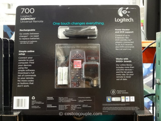 Logitech Harmony 700 Universal Remote Costco 2
