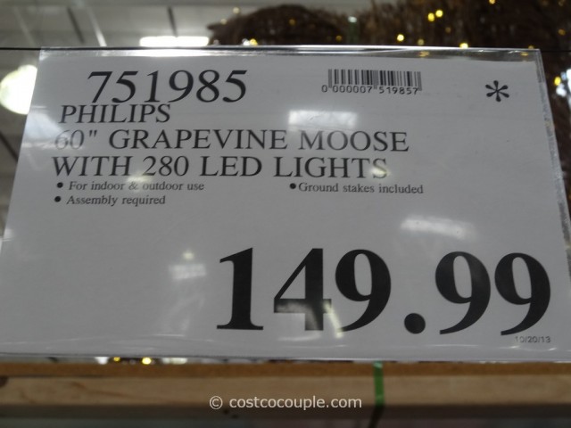 Philips 60-Inch Grapevine Moose Costco 1