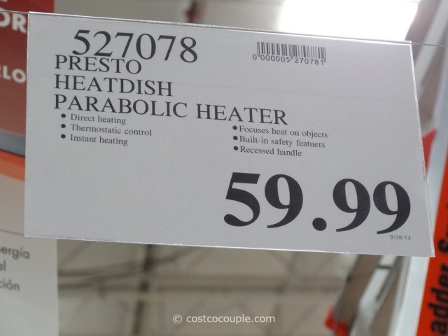 Presto Heatdish Parabolic Heater Costco 4