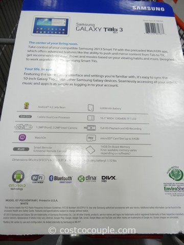 Samsung Galaxy Tab 3 10.1 Costco 2