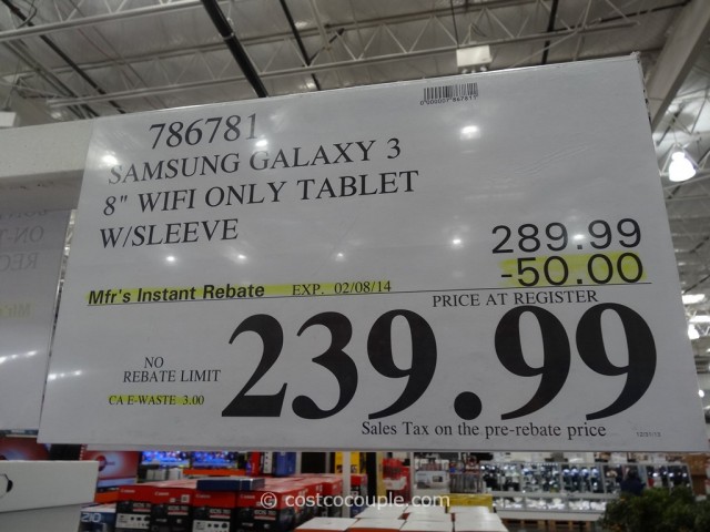 Samsung Galaxy Tab 3 8-Inch Tablet Costco