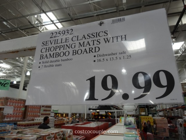 Seville Classics Chopping Mats with Bamboo Board Costco 2