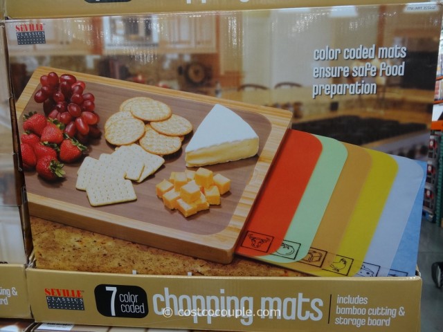 Seville Classics Chopping Mats with Bamboo Board Costco 3