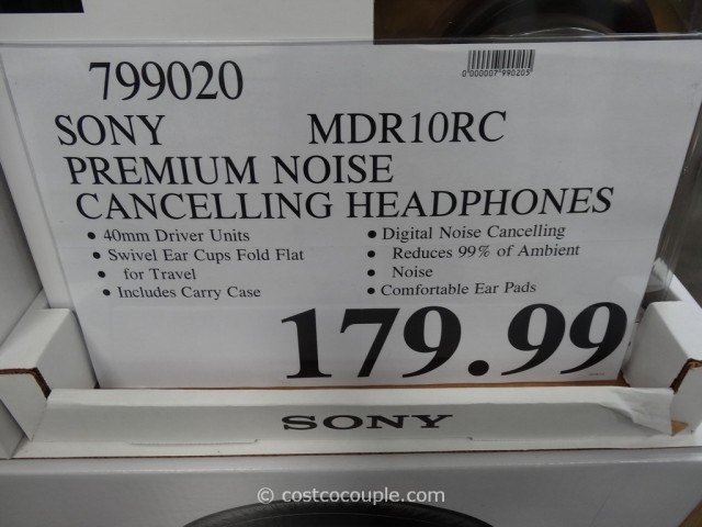 Sony Noise Cancelling Headphones MDR10RC Costco 2