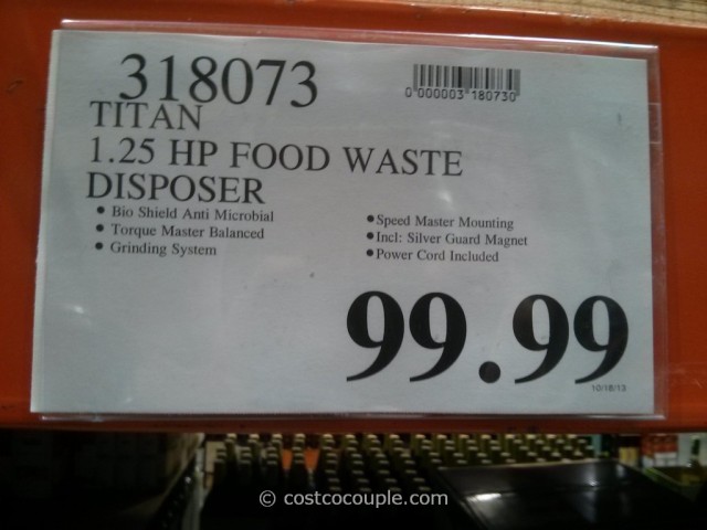Titan Food Waste Disposer Costco 1