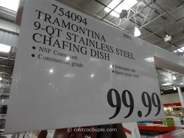 Tramontina 9Qt Stainless Steel Chafing Dish Costco 1