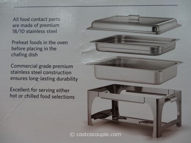 Tramontina 9Qt Stainless Steel Chafing Dish Costco 2