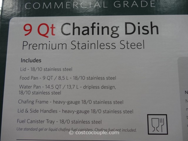 Tramontina 9Qt Stainless Steel Chafing Dish Costco 3