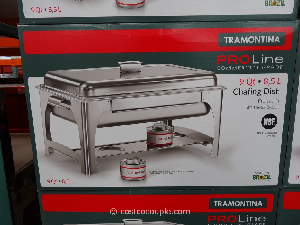 Tramontina ProLine 9 Qt Full-Size Chafing Dish Food Pan Stainless Steel 800180