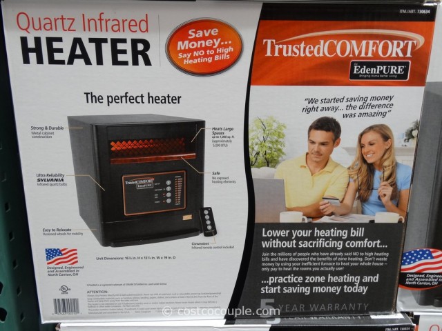 Trusted Comfort Quartz Infrared Heater Costco 2