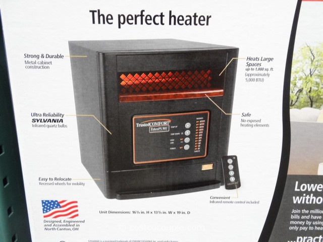 Trusted Comfort Quartz Infrared Heater Costco 3