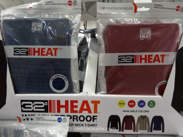 Weatherproof 32 Degrees Heat Ladies' Long Sleeve Tee Costco 2
