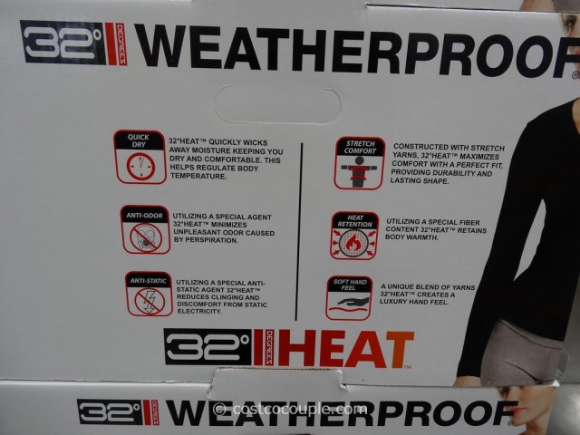 Weatherproof 32 Degrees Heat Ladies' Long Sleeve Tee Costco 3
