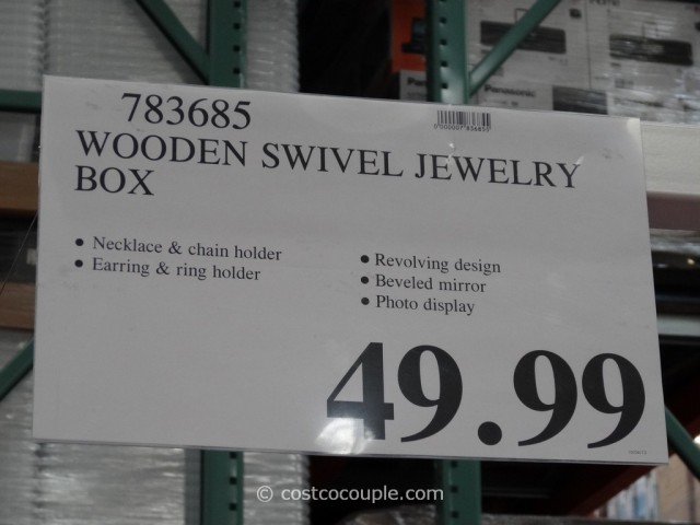 Wooden Swivel Jewelry Box Costco 6