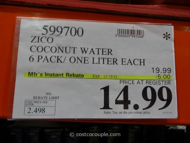 Zico Coconut Water Costco