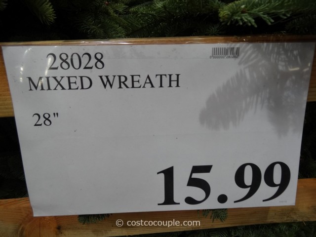 28-Inch Mixed Wreath Costco 1